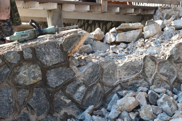 Retaining Wall Demolition in Kerrville